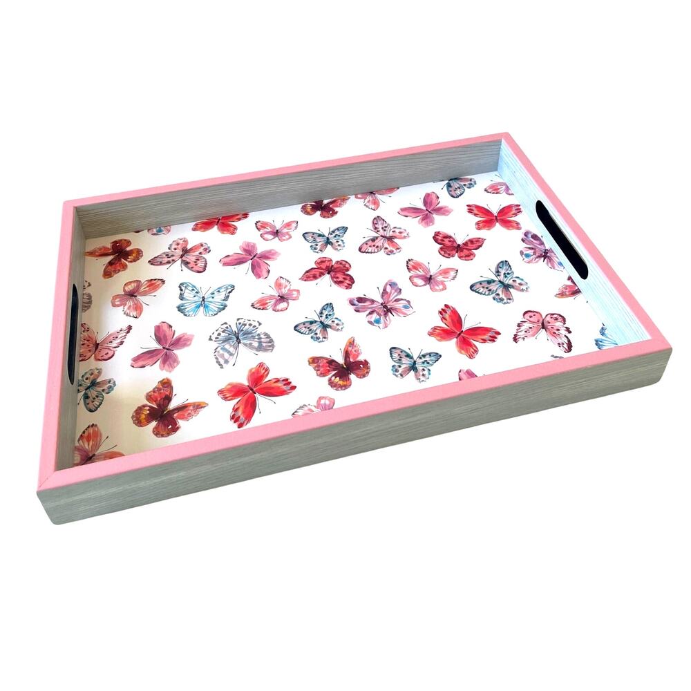 Mackenzie-Childs Butterfly Hill Serving Tray 17.75 x 11.75 New In Box